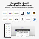 Wireless Shipping Label Printer - A Wi-Fi-enabled thermal label printer (size 4x6 inches), suitable for package shipping - Can be printed via AirPrint on iPhone, iPad, and Mac - Supports Windows, Chromebook, Android, and Linux systems