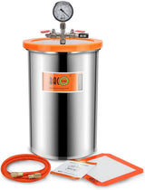 BACOENG 3 Gallon Vacuum Chamber Kit with 3.6 CFM 1 Stage Vacuum Pump HVAC