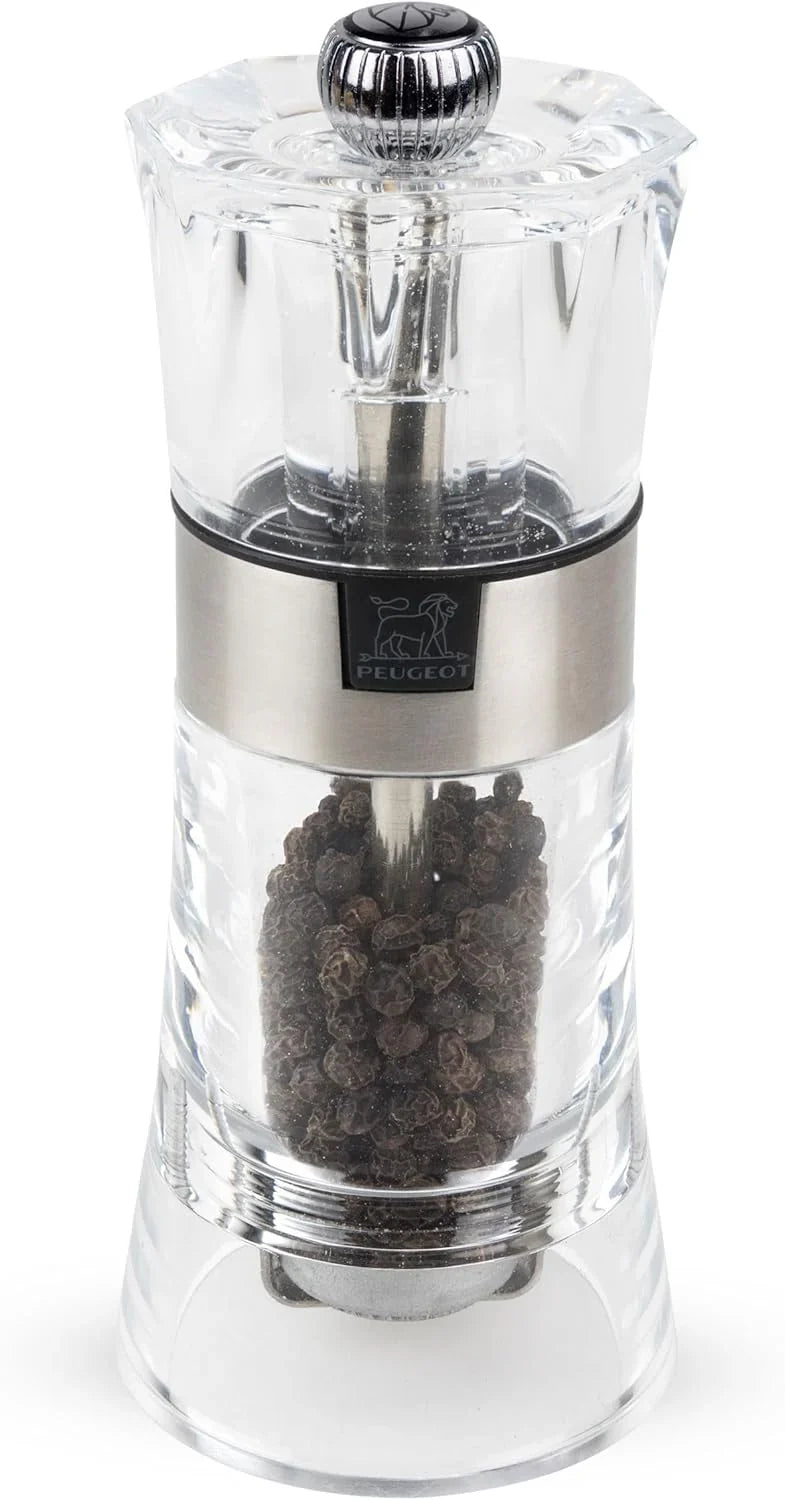 5.5-inch model, transparent salt and pepper grinding set