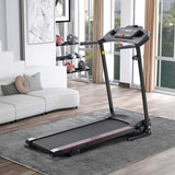 2.5HP Folding Treadmill with Incline, Electric Folding Treadmill for Walking Treadmill Machine 5 in LCD Screen 250 LB Capacity MP3