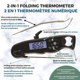 2-in-1 Instant & Probe Digital Thermometer