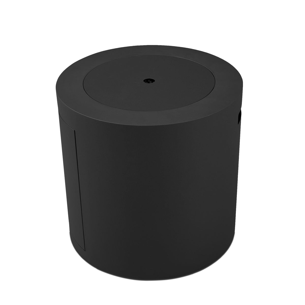 Aegean Steel Propane Fire Pit Hidden Tank in Black, 24-in