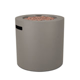 Aegean Steel Propane Fire Pit Hidden Tank in Mist Gray, 24-in