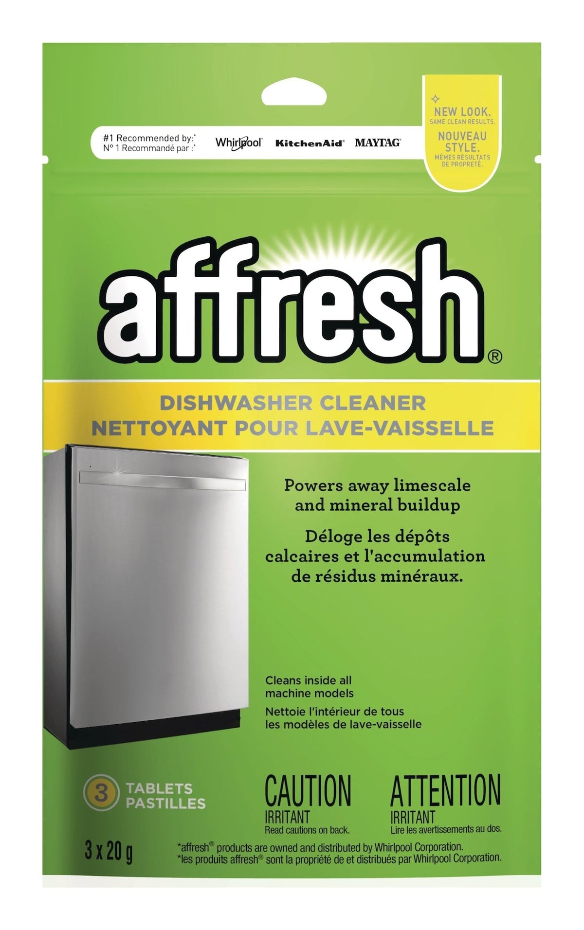 Dishwasher Cleaner Tabs, Fresh Scent, 20-g, 3-pk