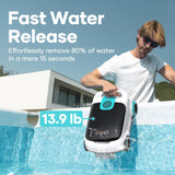 Scuba L1 Cordless Robotic Pool Cleaner, Tri-Motor, Advanced Filtration & Quick Drain, Ideal for Above-Ground Pools up to 1,100-sq.ft.