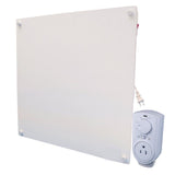 Electric Heater with Plug-in Thermostat, 400W, White