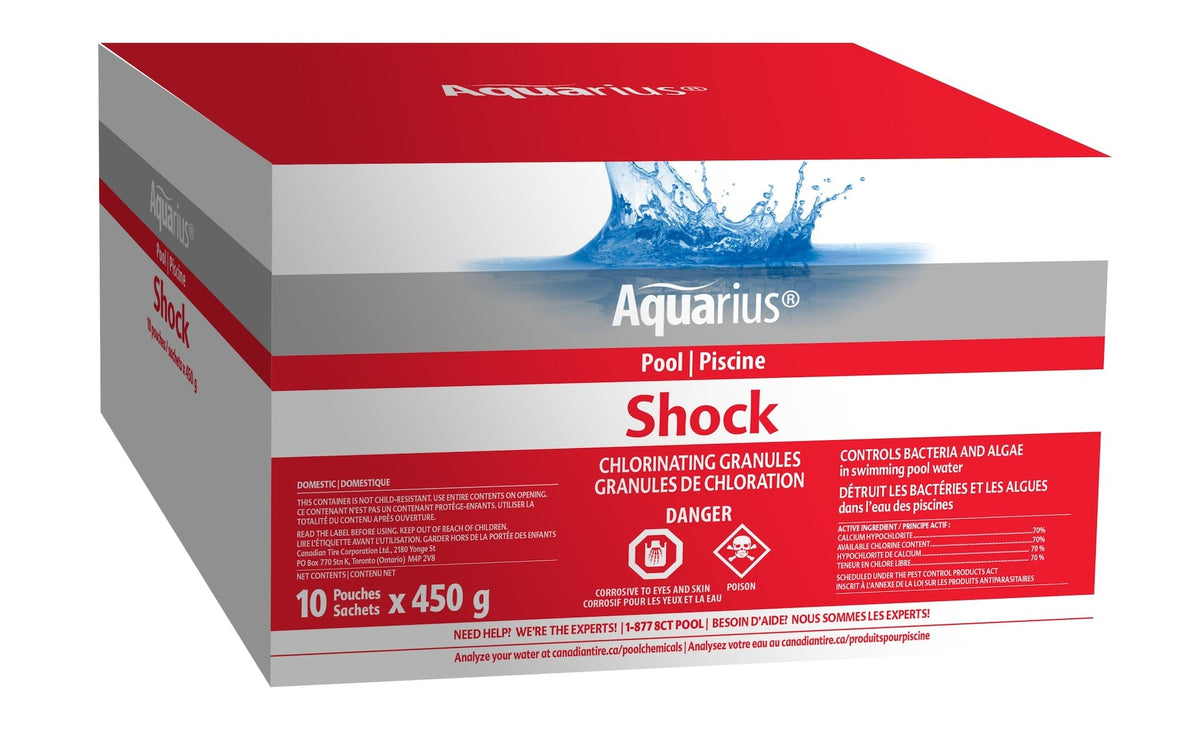 Aquarius Chlorinating Granules Shock, 10 x 450-g