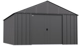 Arrow Classic 12x17-ft Charcoal Corrosion-Resistant Metal Shed