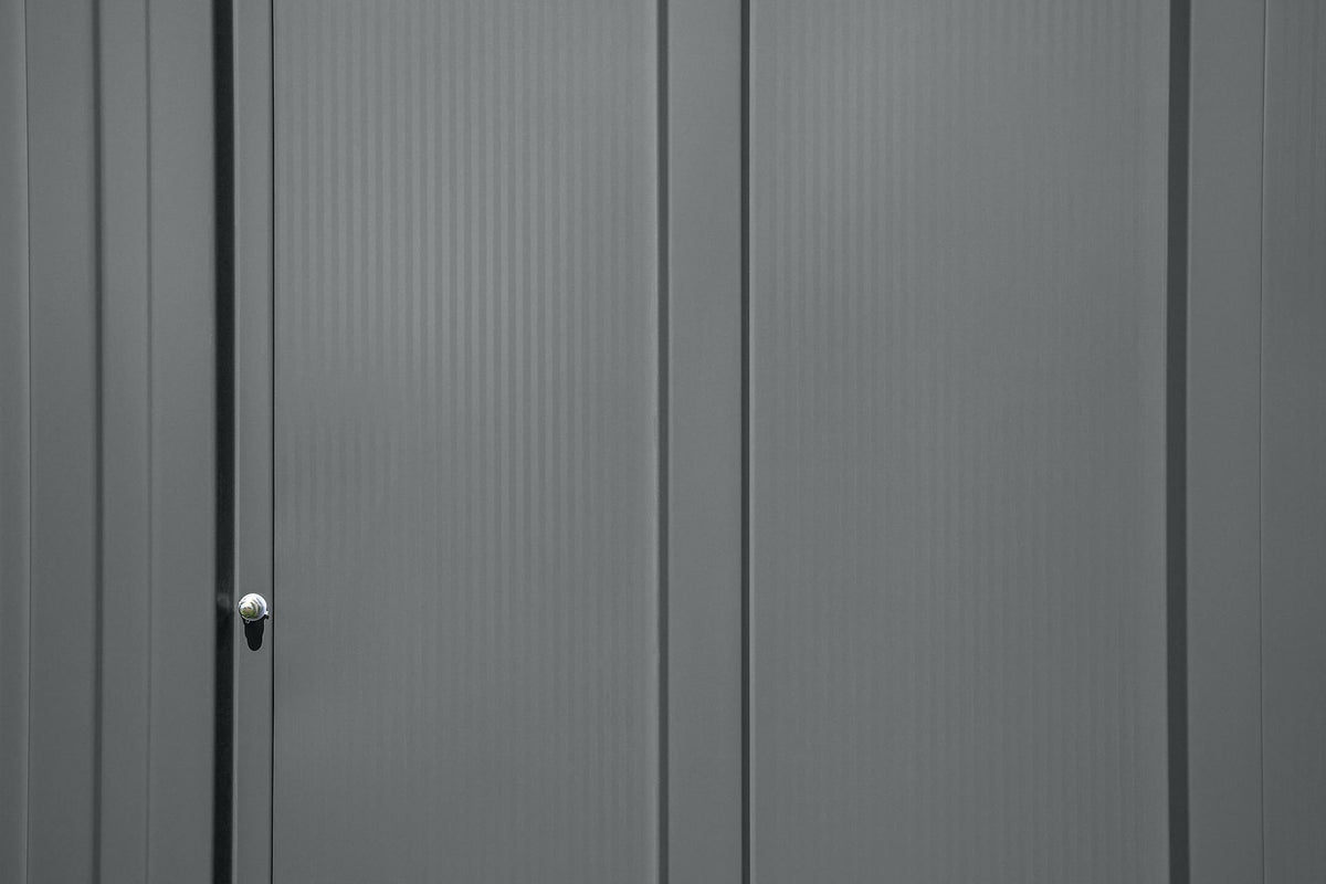 Arrow Classic 12x17-ft Charcoal Corrosion-Resistant Metal Shed