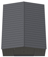 Arrow Classic 14x17-ft Charcoal Corrosion-Resistant Steel Shed