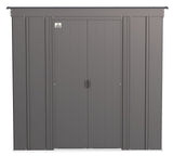Arrow Classic Galvanized Steel Storage Shed, Charcoal, 6-ft x 4-ft