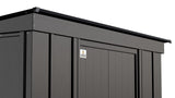 Arrow Classic Galvanized Steel Storage Shed, Charcoal, 6-ft x 4-ft