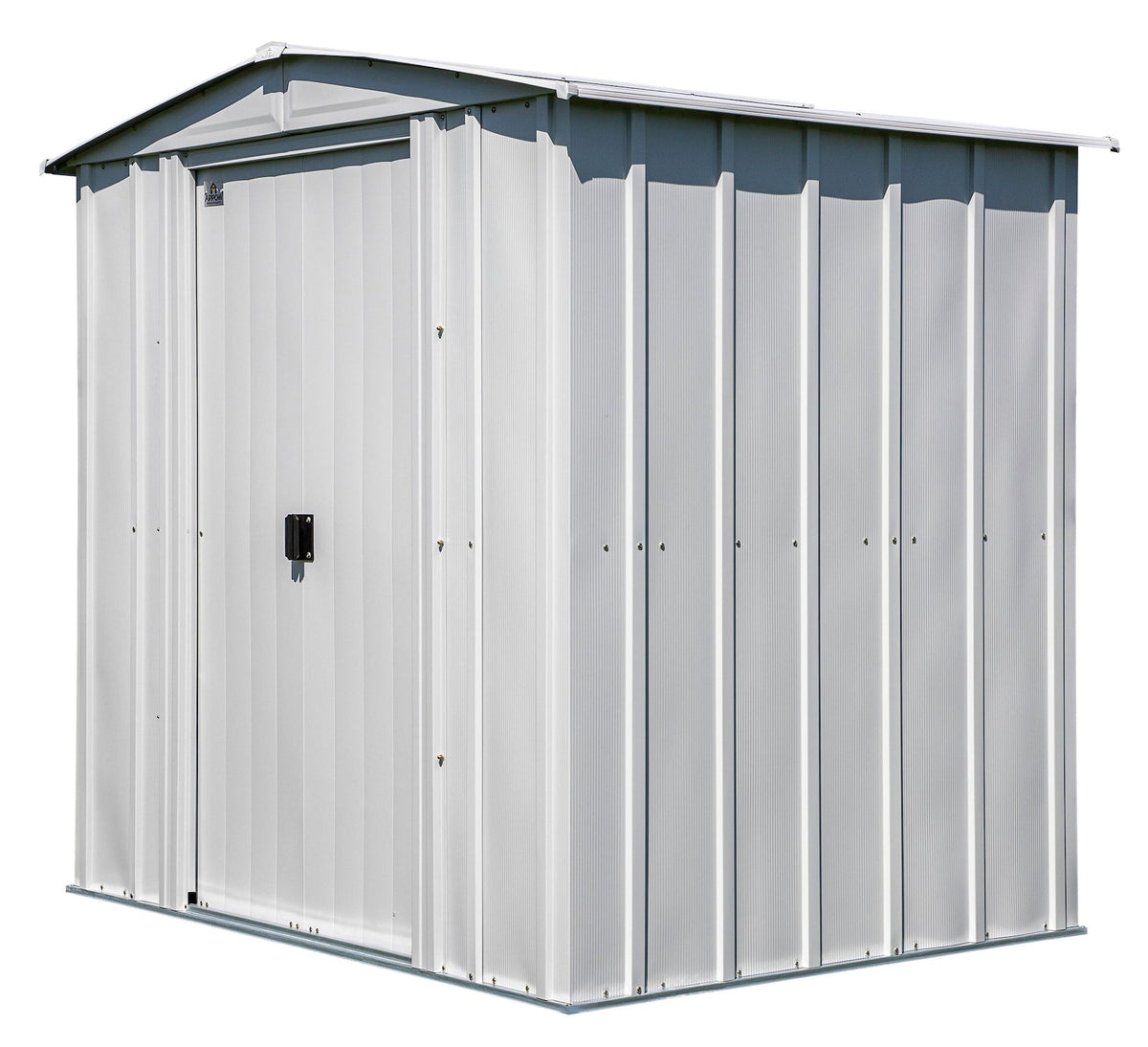 Arrow Classic Galvanized Steel Storage Shed, Flute Grey, 6-ft x 5-ft