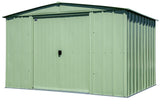 Arrow Classic Galvanized Steel Storage Shed, Sage Green, 10-ft x 8-ft