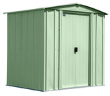 Arrow Classic Galvanized Steel Storage Shed, Sage Green, 6-ft x 5-ft