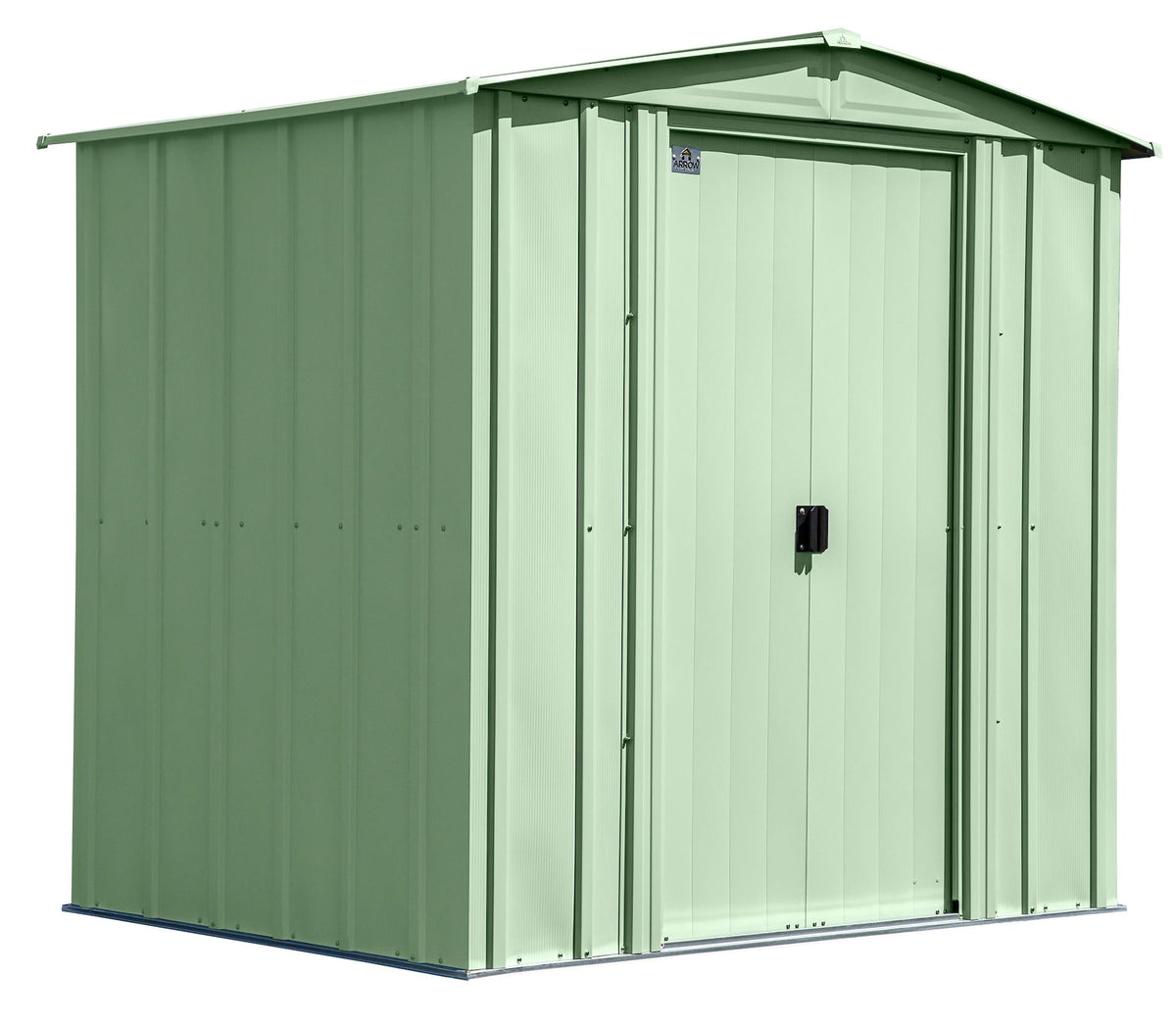 Arrow Classic Galvanized Steel Storage Shed, Sage Green, 6-ft x 5-ft