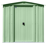 Arrow Classic Galvanized Steel Storage Shed, Sage Green, 6-ft x 5-ft