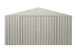 Arrow Elite 14x12-ft Cool Grey Weather-Resistant Steel Shed