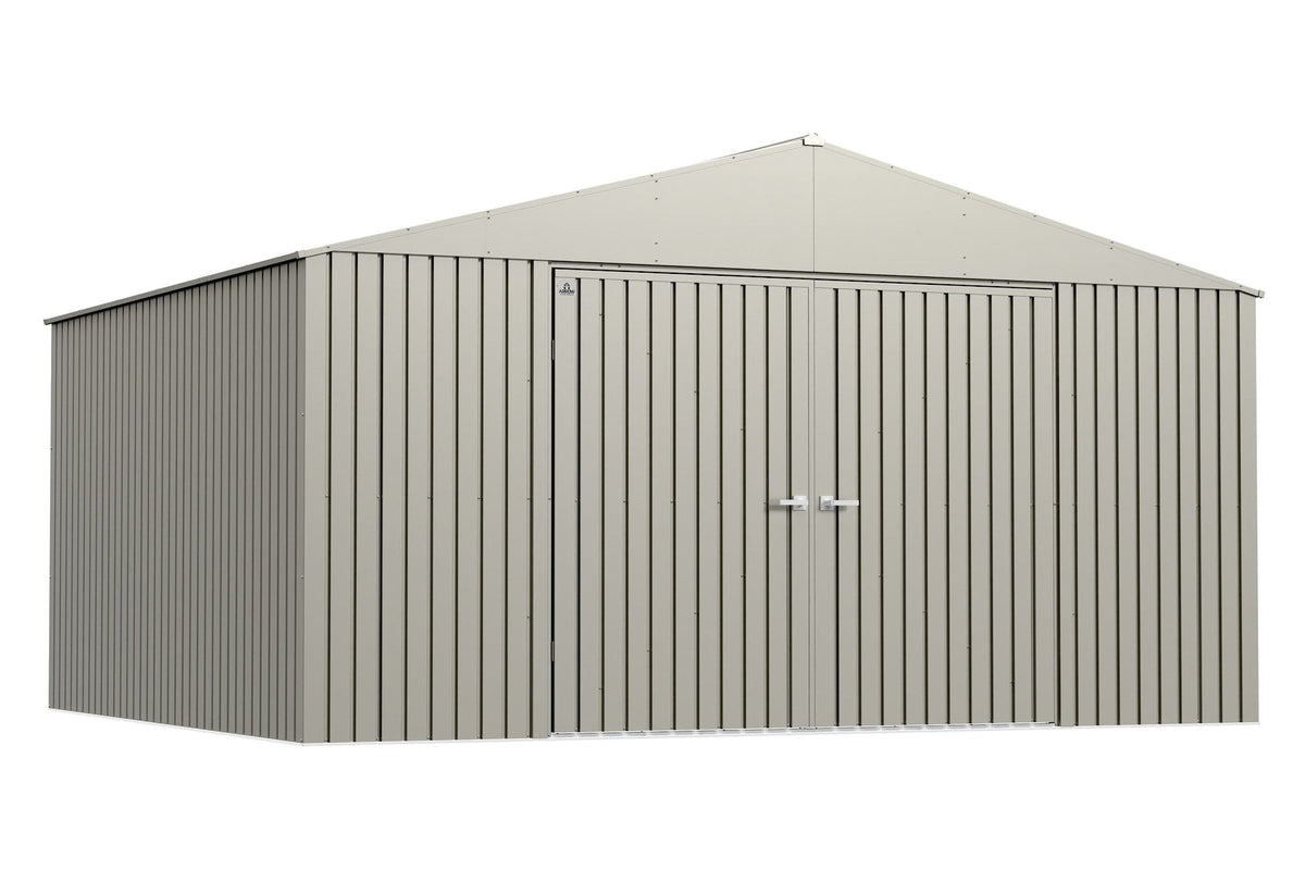 Arrow Elite 14x12-ft Cool Grey Weather-Resistant Steel Shed
