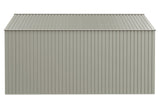 Arrow Elite 14x14-ft Cool Grey Corrosion-Resistant Steel Storage Shed