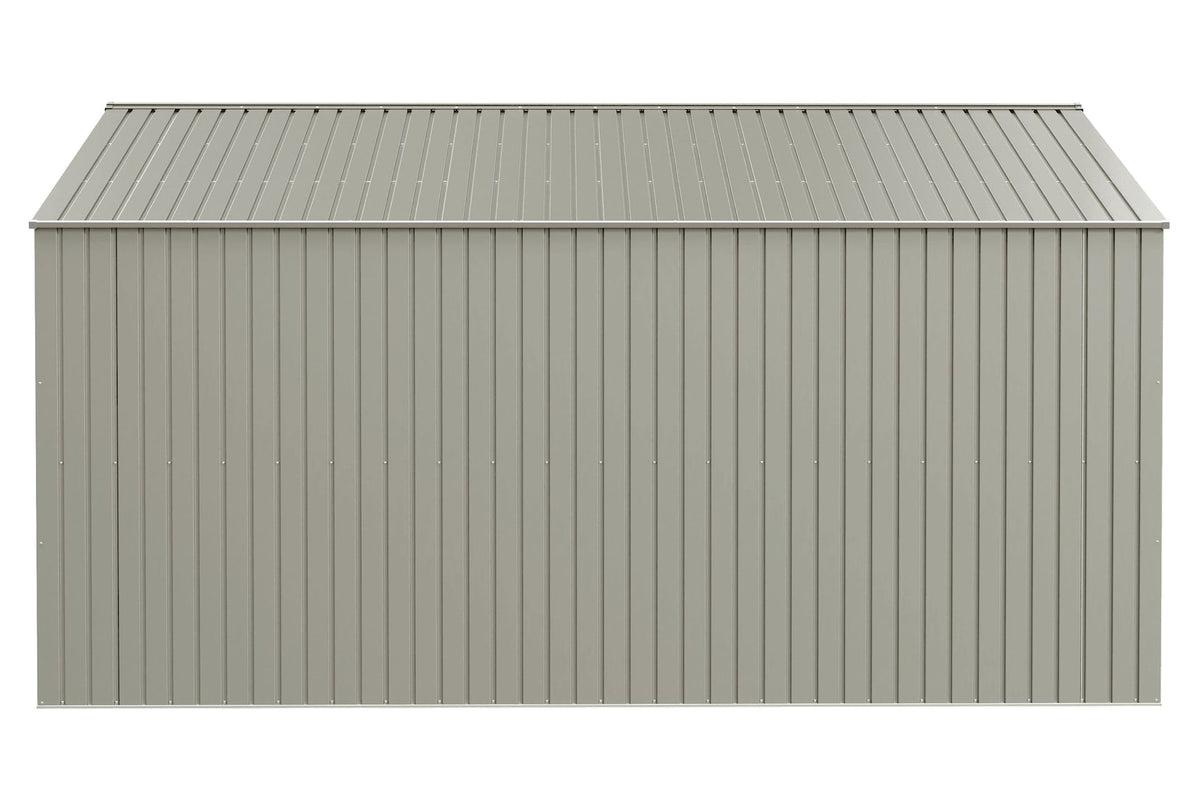 Arrow Elite 14x14-ft Cool Grey Corrosion-Resistant Steel Storage Shed