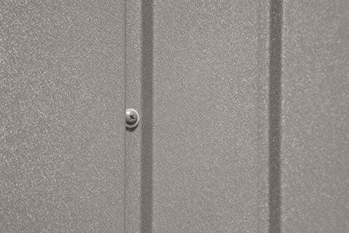 Arrow Elite 14x14-ft Cool Grey Corrosion-Resistant Steel Storage Shed