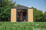 Arrow Ironwood Steel Hybrid Shed Kit, Anthracite, 10-ft x 12-ft