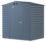 Arrow Select Galvanized Steel Storage Shed, Blue Grey, 6-ft x 5-ft