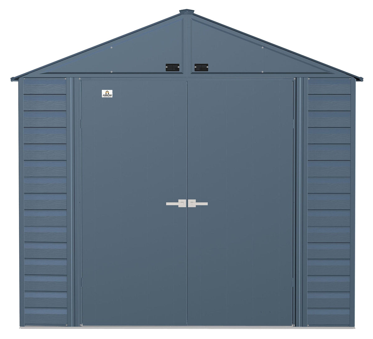 Arrow Select Galvanized Steel Storage Shed, Blue Grey, 8-ft x 8-ft