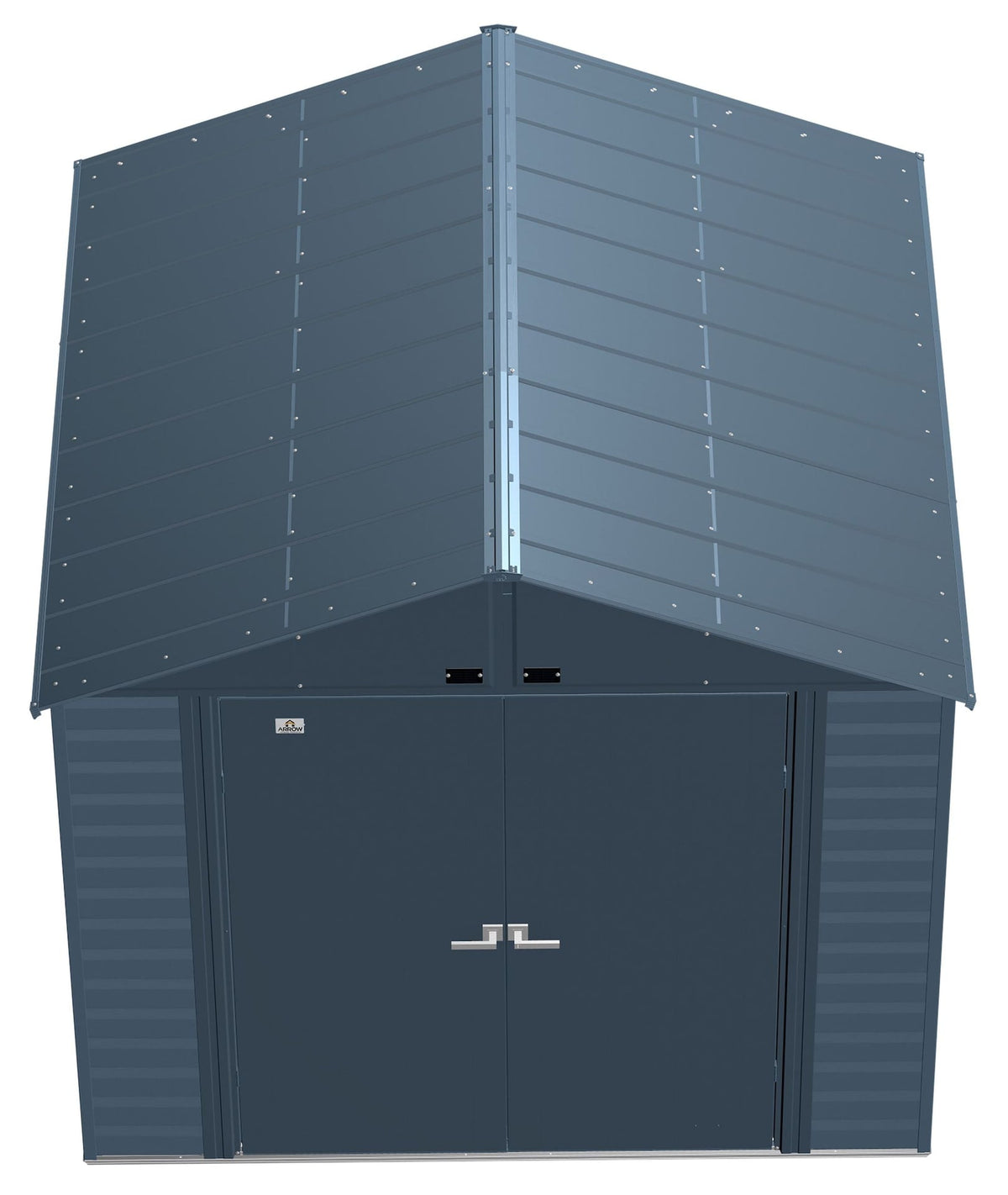 Arrow Select Galvanized Steel Storage Shed, Blue Grey, 8-ft x 8-ft