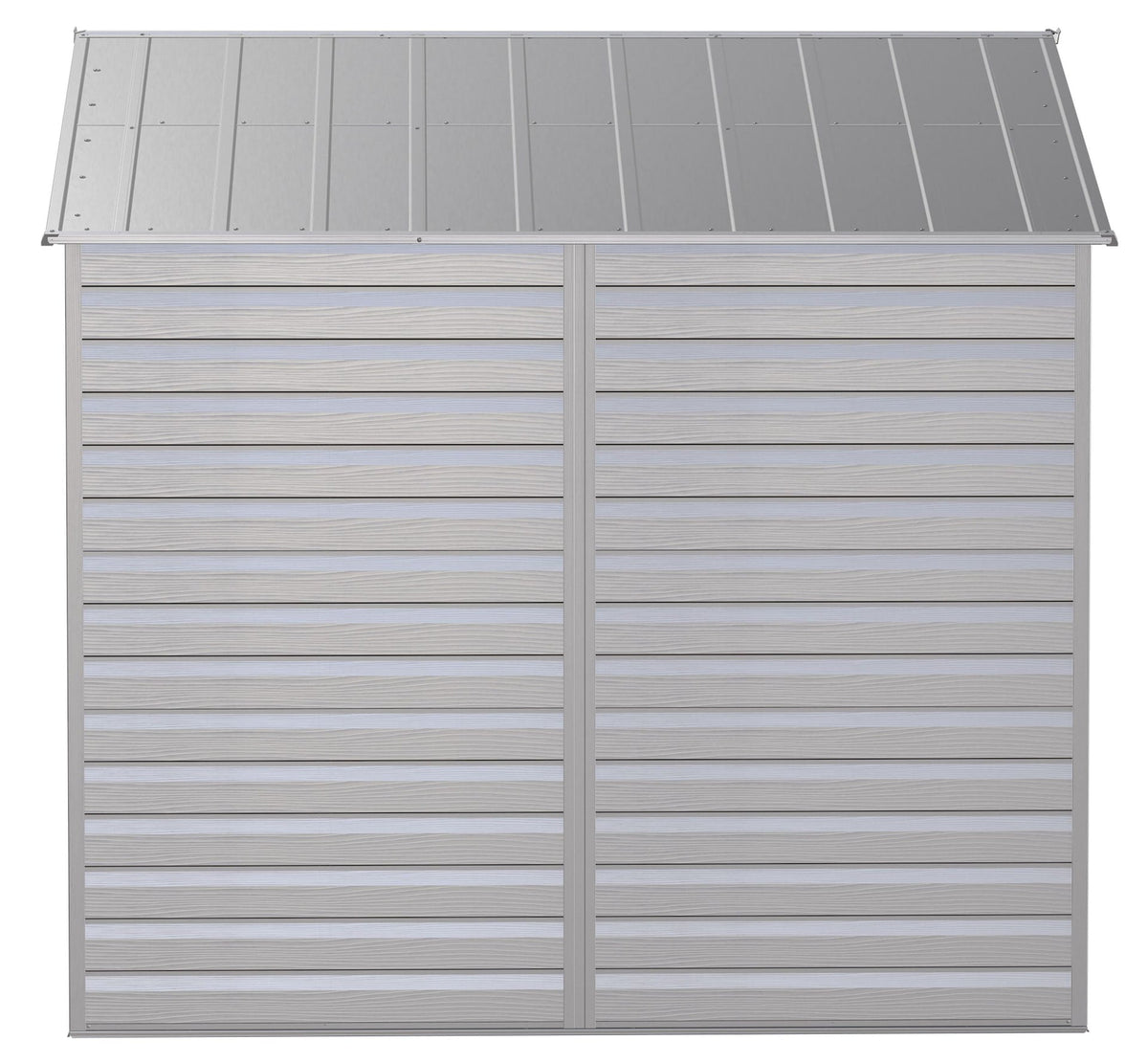 Arrow Select Galvanized Steel Storage Shed, Flute Grey, 8-ft x 8-ft