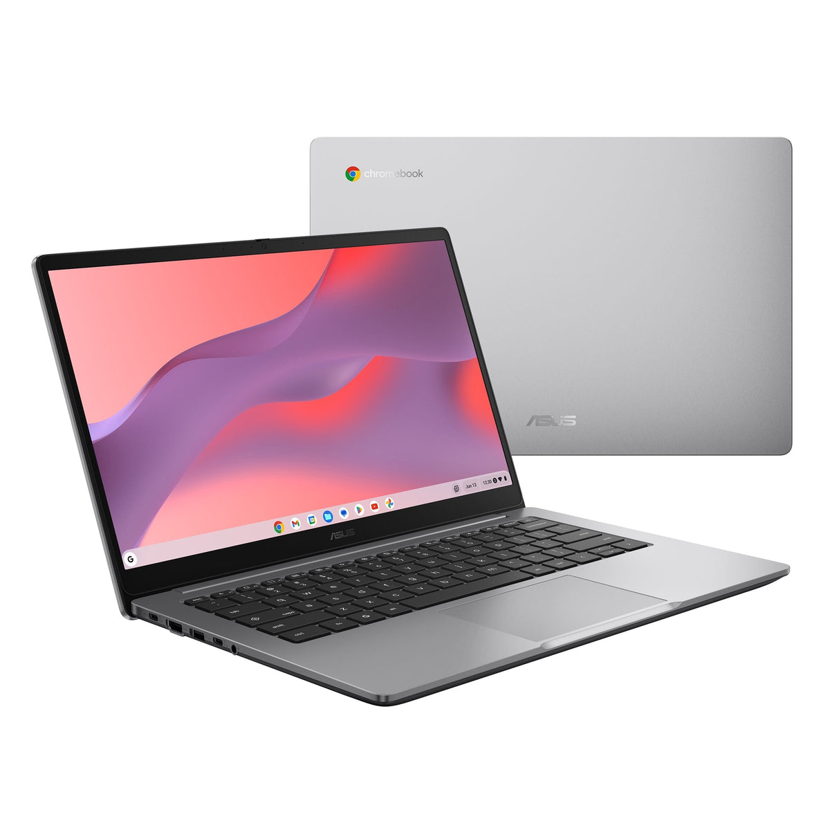 ASUS Chromebook CM14 Laptop, 14” 16:9 FHD (1920 x 1080) Display, MediaTek Kompanio 540 Processor, 64GB eMMC Storage, 4GB RAM, ChromeOS, Misty Grey