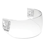 Pro-Clip Straight Hockey Helmet Visor with Clips, Junior/Senior, Clear