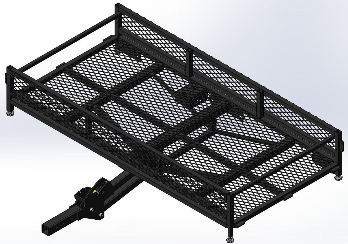 Hitch Mount Adjustable Height Cargo Carrier