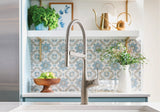 Rivana Semi-Pro Pull-Down Dual-Spray Kitchen Faucet, PVD Steel