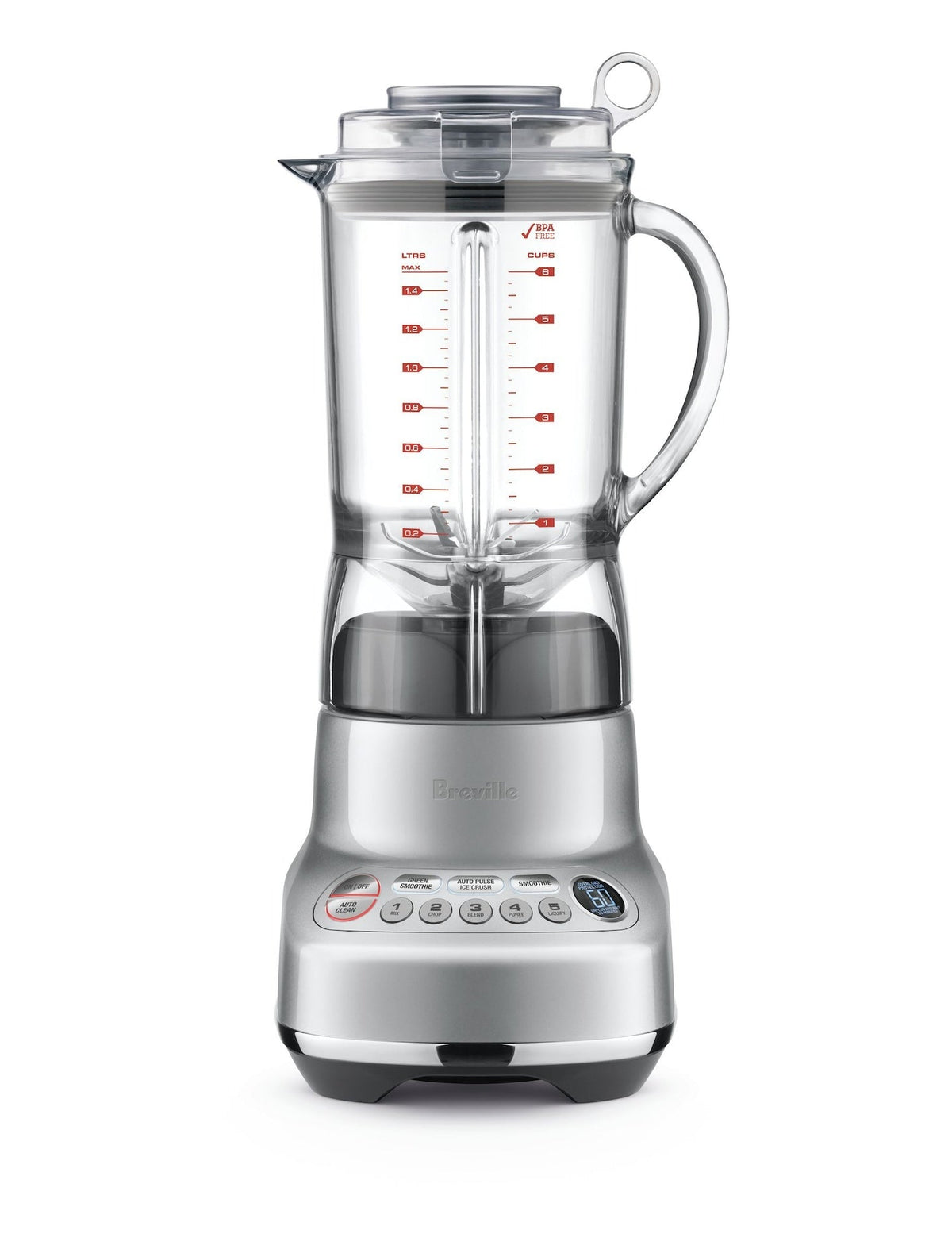 Fresh & Furious Blender with LCD Display, Silver
