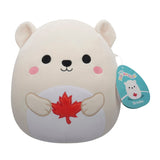 Canada Day Polar Bear Plush, 8-in