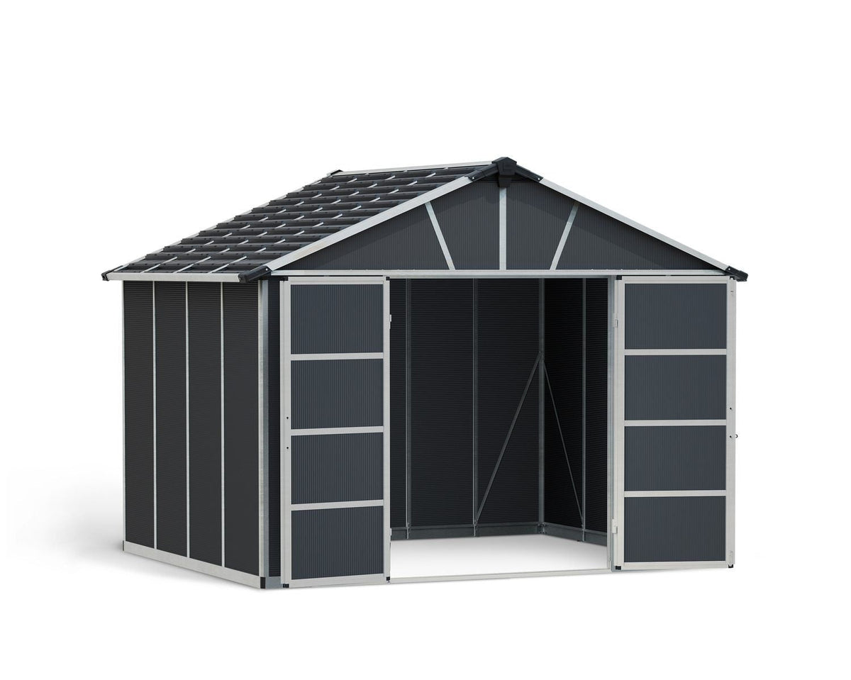 Multi-Function Polycarbonate Yukon Shed, 11x9-ft
