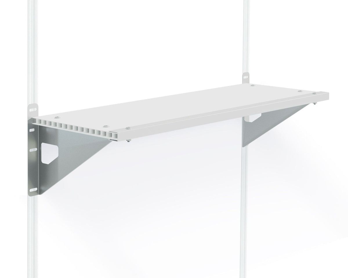 Polycarbonate Shelf Kit with Steel Brackets, 30-kg