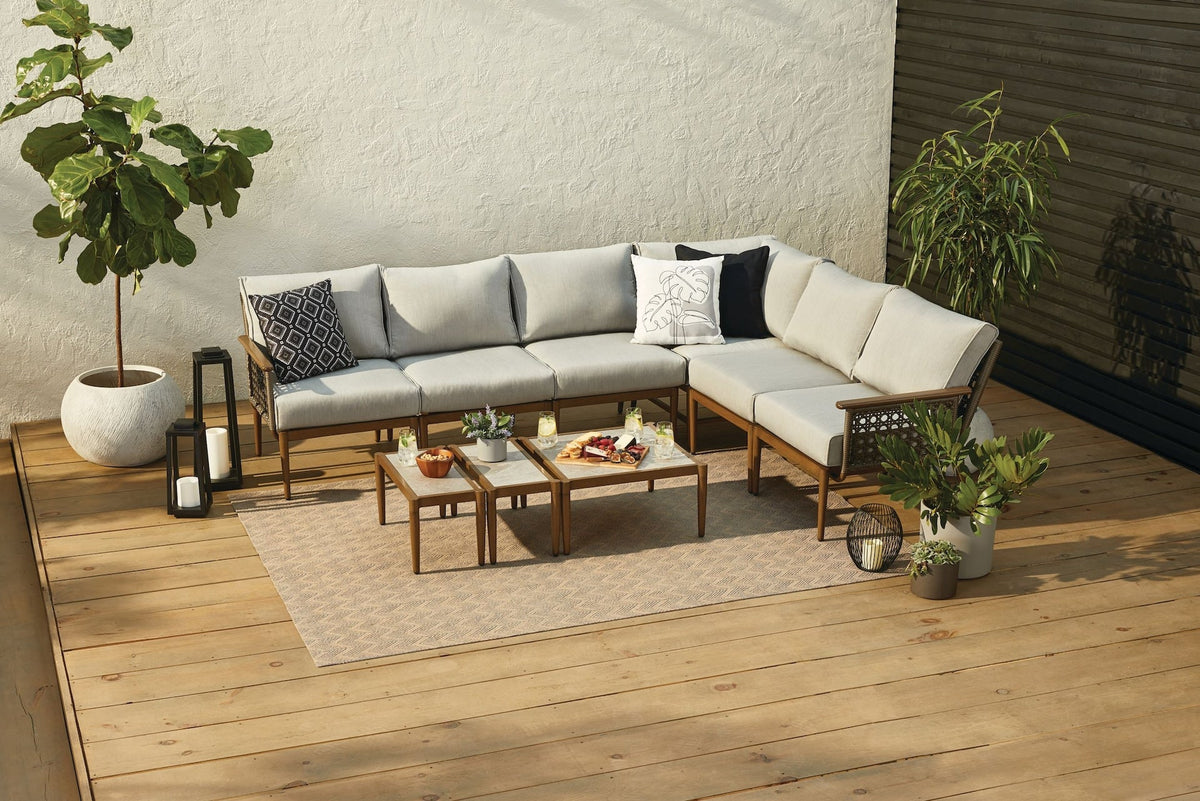 CANVAS Baffin All-Weather Wicker Outdoor/Patio Conversation Set with Custom Fit Cover