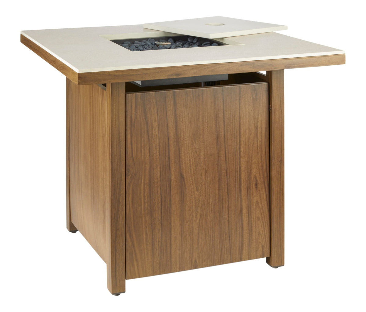 CANVAS Clarke LP Gas Outdoor Fire Table, 40,000 BTUs, 30-in, Brown
