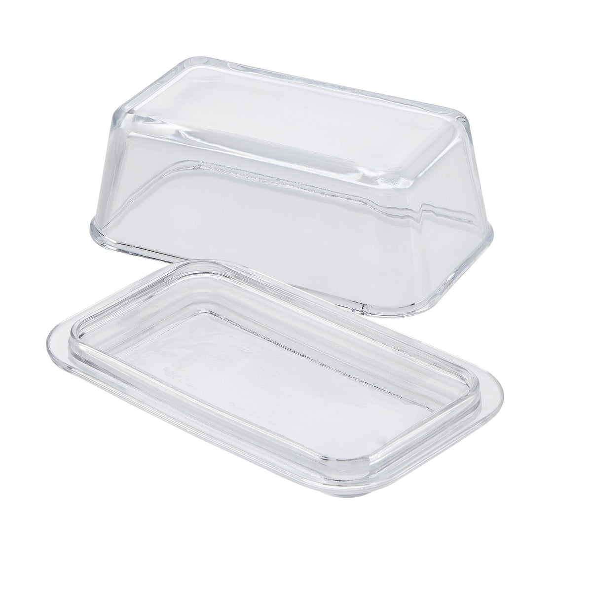 CANVAS Glass Butter Dish, 1-lb Butter Capacity, With Lid, Dishwasher Safe