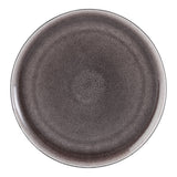 CANVAS Kenway Stoneware Dinnerware Set, Serves 4, 16-pc, Matte Black & Taupe Reactive Glaze