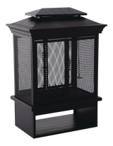CANVAS McKay Outdoor Wood Burning Fireplace, 35-3/8 x 24 x 51-1/2-in