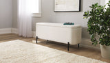 Canvas Picton Storage Bench, White
