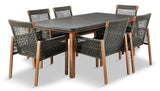 CANVAS Vernon All-Weather Wicker Casual Outdoor/Patio Dining Set, 7-pc