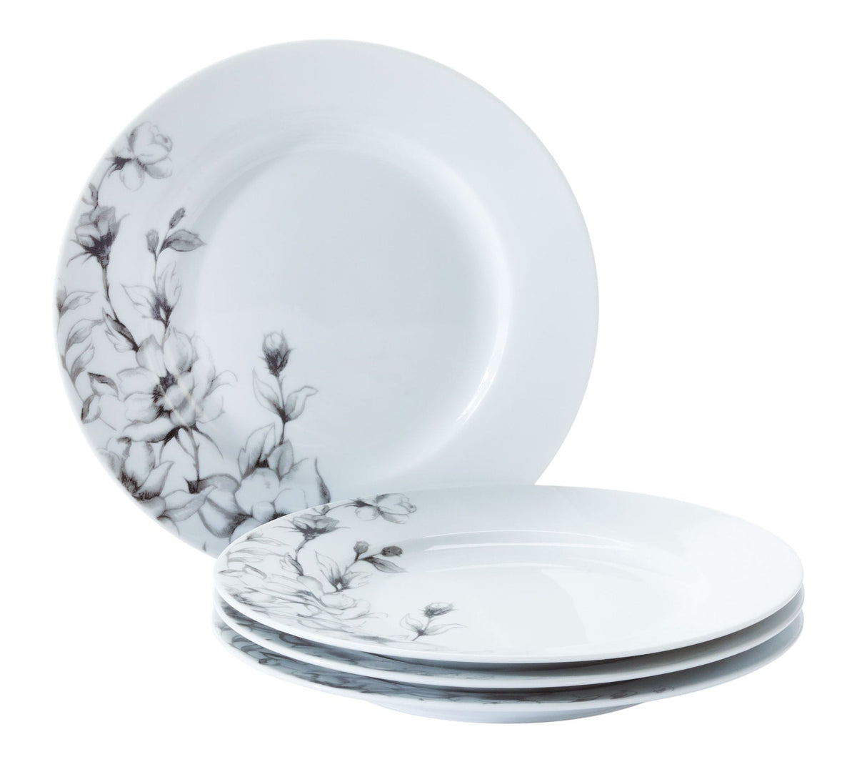 CANVAS Wild Rose Side Plate, 1-pc, White, Dishwasher & Microwave-Safe