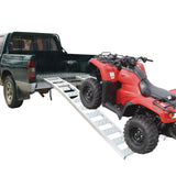 CargoMaster Aluminum Arched Loading Ramps Pair with Adjustable Straps, 90 x 12-in, 2-pc