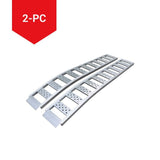 CargoMaster Aluminum Arched Loading Ramps Pair with Adjustable Straps, 90 x 12-in, 2-pc