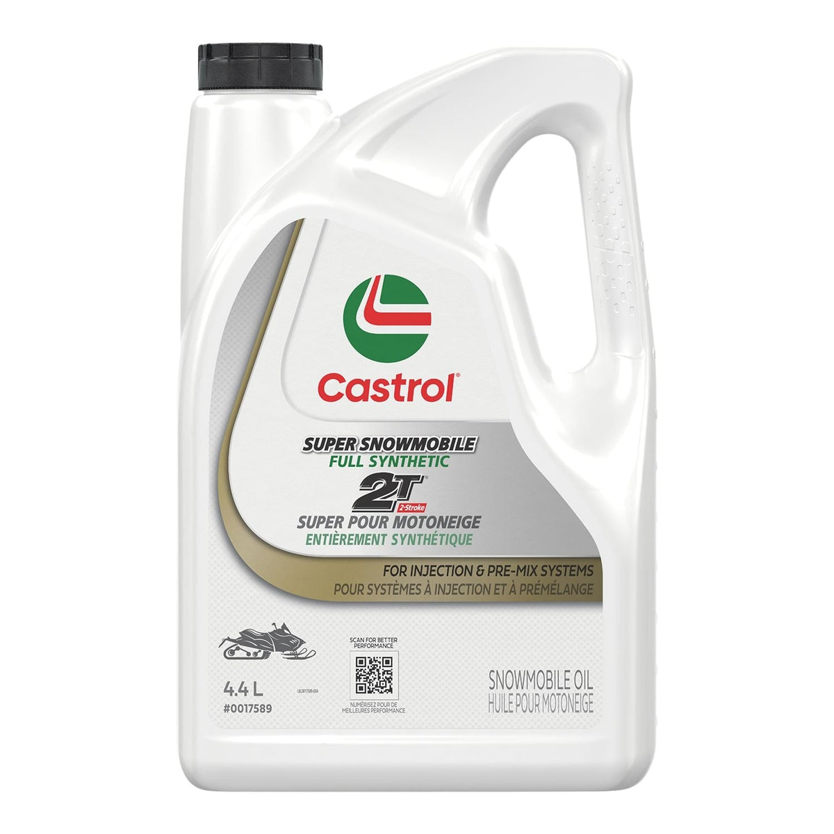 2 Stroke Snowmobile Full Synthetic Oil Jug, 4.4-L